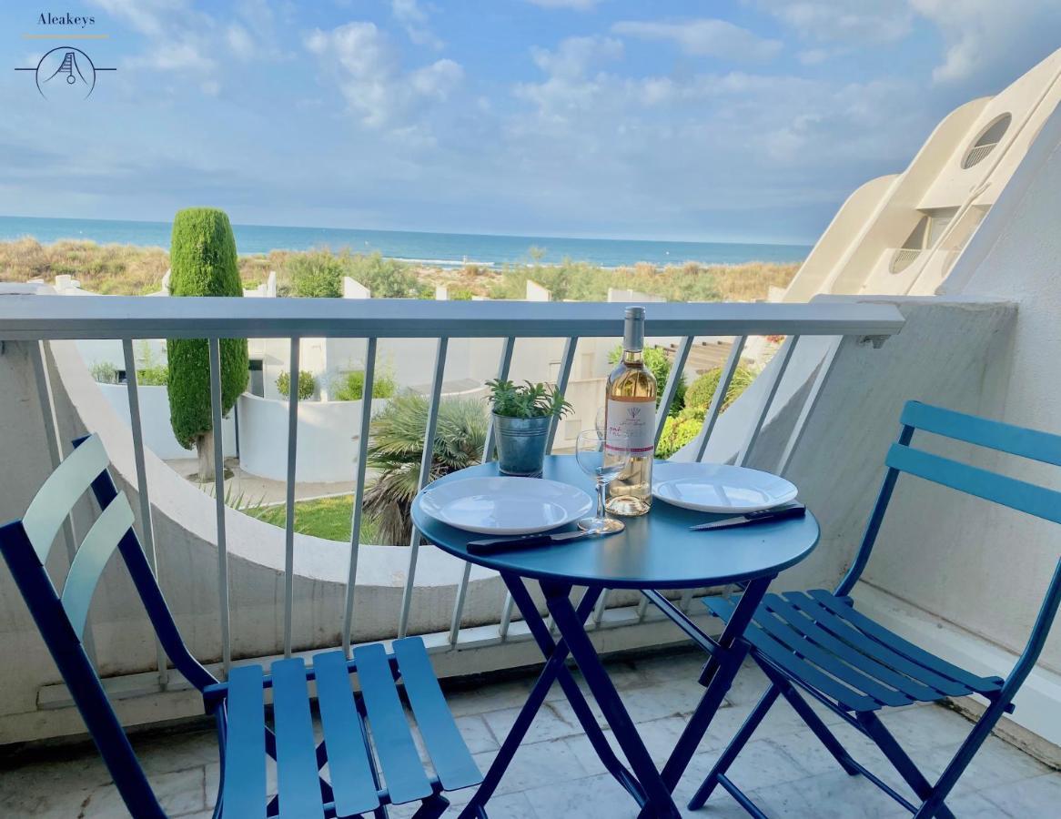 Le Meridien, Beau Studio 3 Etoiles, Vue Mer, Piscine, Wi Fi Et Parking Prive La Grande Motte Bagian luar foto